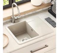 vidaXL Sink Beige 560 x 460 mm 80% Quartz and 20% Resin