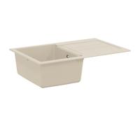 vidaXL Sink Beige 780 x 500 mm 80% Quartz and 20% Resin