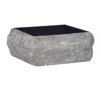 vidaXL Sink Black 30x30x13 cm Marble Natural Stone Basin Washroom Bathroom
