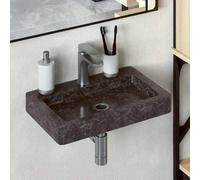 vidaXL Sink Black 38x24x6.5 cm Marble