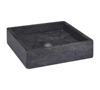 vidaXL Sink Black 40x40x10 cm Marble