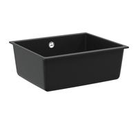 vidaXL Sink Black 530 x 460 mm 80% Quartz and 20% Resin