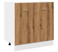 vidaXL Sink Bottom Cabinet Storage Kitchen Cabinet Artisan Oak Engineered Wood