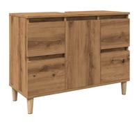 vidaXL Sink Cabinet Artisan Oak 80x33x60 cm Engineered Wood