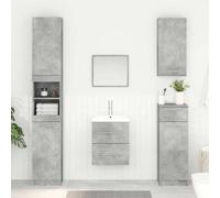 vidaXL Sink cabinet Concrete Grey 38.5 x 41 x 48 cm Engineered Wood