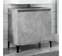 vidaXL Sink Cabinet Concrete Grey 58x33x60 cm Engineered Wood