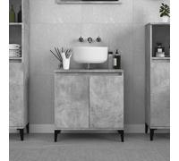 vidaXL Sink Cabinet Concrete Grey 58x33x60 cm Engineered Wood