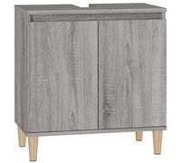 Vidaxl Sink Cabinet Grey Sonoma 58X33X60 Cm Engineered Wood, Grey