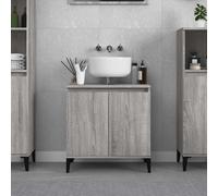 vidaXL Sink Cabinet Grey Sonoma 58x33x60 cm Engineered Wood
