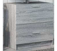 vidaXL Sink Cabinet Grey Sonoma 59x37x59 cm Engineered Wood