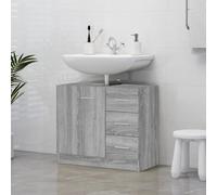 (Grey sonoma) vidaXL Sink Cabinet Bathroom Storage Cupboard Vanity Unit Engineered Wood