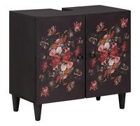 vidaXL Sink cabinet Multicolour 62 x 33 x 58 cm Solid Mango Wood, Bathroom, Modern, Innovative Designs for Comfort and Style Explore Trends, Fixtures, and Unique Elements in 2023