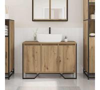 vidaXL Under Sink Cabinet Oak Artisanal 91 x 35 x 60 cm Engineered Wood