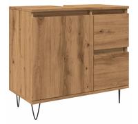 vidaXL Sink Cabinet Vanity Unit Storage Cupboard Artisan Oak Engineered Wood
