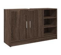 vidaXL Sink Cabinet Vanity Unit Storage Cupboard Brown Oak Engineered Wood