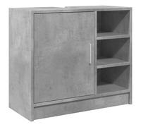 vidaXL Sink Cabinet Vanity Unit Storage Cupboard Concrete Grey Engineered Wood