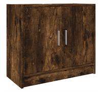 vidaXL Sink Cabinet Vanity Unit Storage Cupboard Smoked Oak Engineered Wood
