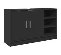 vidaXL Sink Cabinet Vanity Unit Storage Unit Cupboard Black Engineered Wood