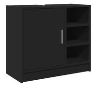 vidaXL Sink Cabinet Vanity Unit Storage Unit Cupboard Black Engineered Wood