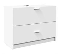 vidaXL Sink Cabinet Vanity Unit Storage Unit Cupboard White Engineered Wood