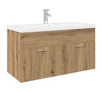 vidaXL Sink Cabinet with Built-in Basin Artisan Oak Engineered Wood