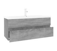 vidaXL Sink Cabinet with Built-in Basin Grey Sonoma Engineered Wood Sink Unit