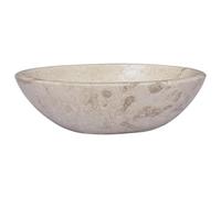 'vidaXL Marble Bathroom Sink - Modern and Elegant Design - Cream - Fully Handmade - Easy Maintenance - 53x40x15cm