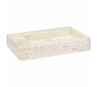 vidaXL Sink Cream 58x39x10 cm Marble Washroom Natural Stone Basin Bathroom