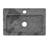 vidaXL Sink Grey 38x24x6.5 cm Marble Natural Stone Basin Washroom Bathroom
