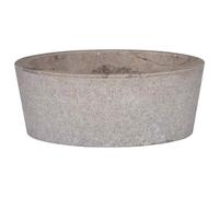 vidaXL Sink Grey Ø40x15 cm Marble Natural Stone Basin Washroom Bathroom Home