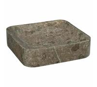 vidaXL Sink Grey 40x40x10 cm Marble