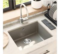 vidaXL Sink Grey 530 x 460 mm 80% Quartz and 20% Resin