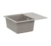 vidaXL Sink Grey 560 x 460 mm 80% Quartz and 20% Resin