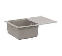 vidaXL Sink Grey 670 x 460 mm 80% Quartz and 20% Resin