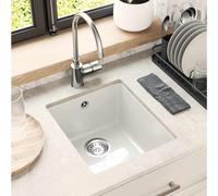 vidaXL Sink White 370 x 460 mm 80% Quartz and 20% Resin