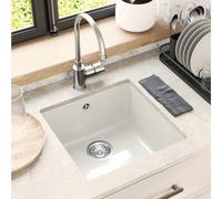 vidaXL Sink White 430 x 460 mm 80% Quartz and 20% Resin