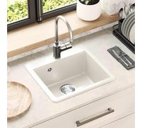 vidaXL Sink White 470 x 440 mm Granite