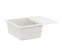 vidaXL Sink White 620 x 500 mm 80% Quartz and 20% Resin
