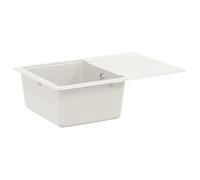 vidaXL Sink White 670 x 460 mm 80% Quartz and 20% Resin