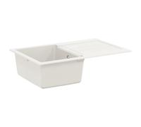 vidaXL Sink White 780 x 500 mm 80% Quartz and 20% Resin