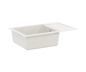 vidaXL Sink White 780 x 500 mm 80% Quartz and 20% Resin