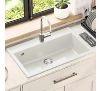 vidaXL Sink White 795 x 505 mm Granite