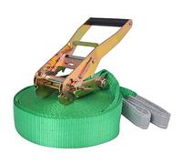vidaXL Slackline - 15m Green Balancing Rope with 150kg Capacity, Ideal for Outdoor Fun, Develops Agility & Core Strength, Easy Installation