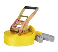 'vidaXL Slackline 15m - Yellow Polyester Balancing Rope for Outdoor Fun and Strength Training - Ideal for Beginners, Acrobats, and Fitness Enthusiasts