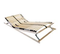 vidaXL Slatted Bed Base Brown 90 x 190 cm Solid beech wood