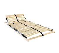 vidaXL Slatted Bed Base Brown 90 x 190 cm Solid Beech Wood, Modern Bed Frame, Rectangular Design, Durable Slatted Base, Ergonomic Support, Strong Mattress Holder for Bedroom Furniture
