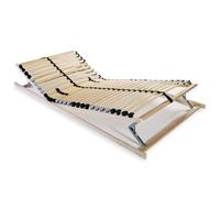 vidaXL Slatted Bed Base with 28 Slats 7 Zones 70x200cm Furniture Accessory
