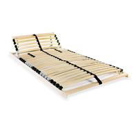 vidaXL Slatted Bed Base with 28 Slats 7 Zones 90x200cm Frame Home Bedroom