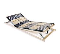 vidaXL Slatted Bed Base with 42 Slats 7 Zones 70x200cm Furniture Frame