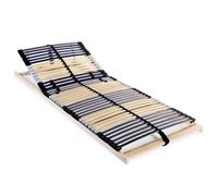 vidaXL Slatted Bed Base with 42 Slats 7 Zones 80x200cm Frame Home Bedroom